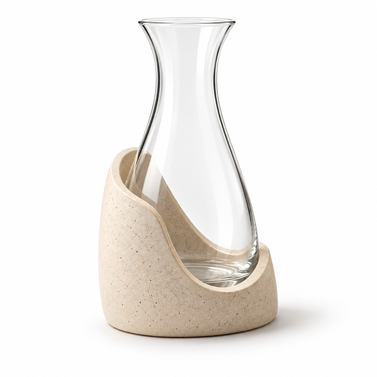 Waterline Carafe & Sculptural Stand