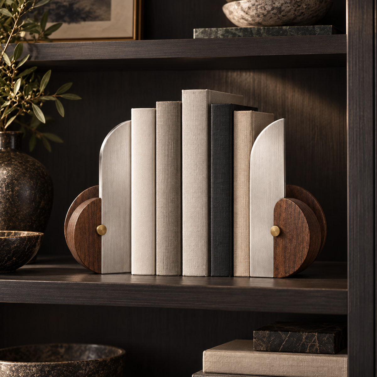 Balance Fins Sculptural Bookends