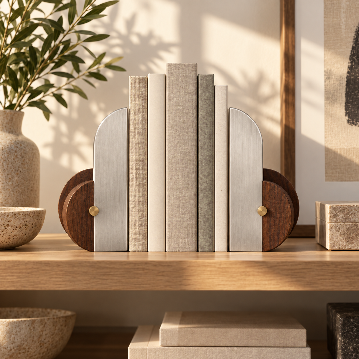 Balance Fins Sculptural Bookends