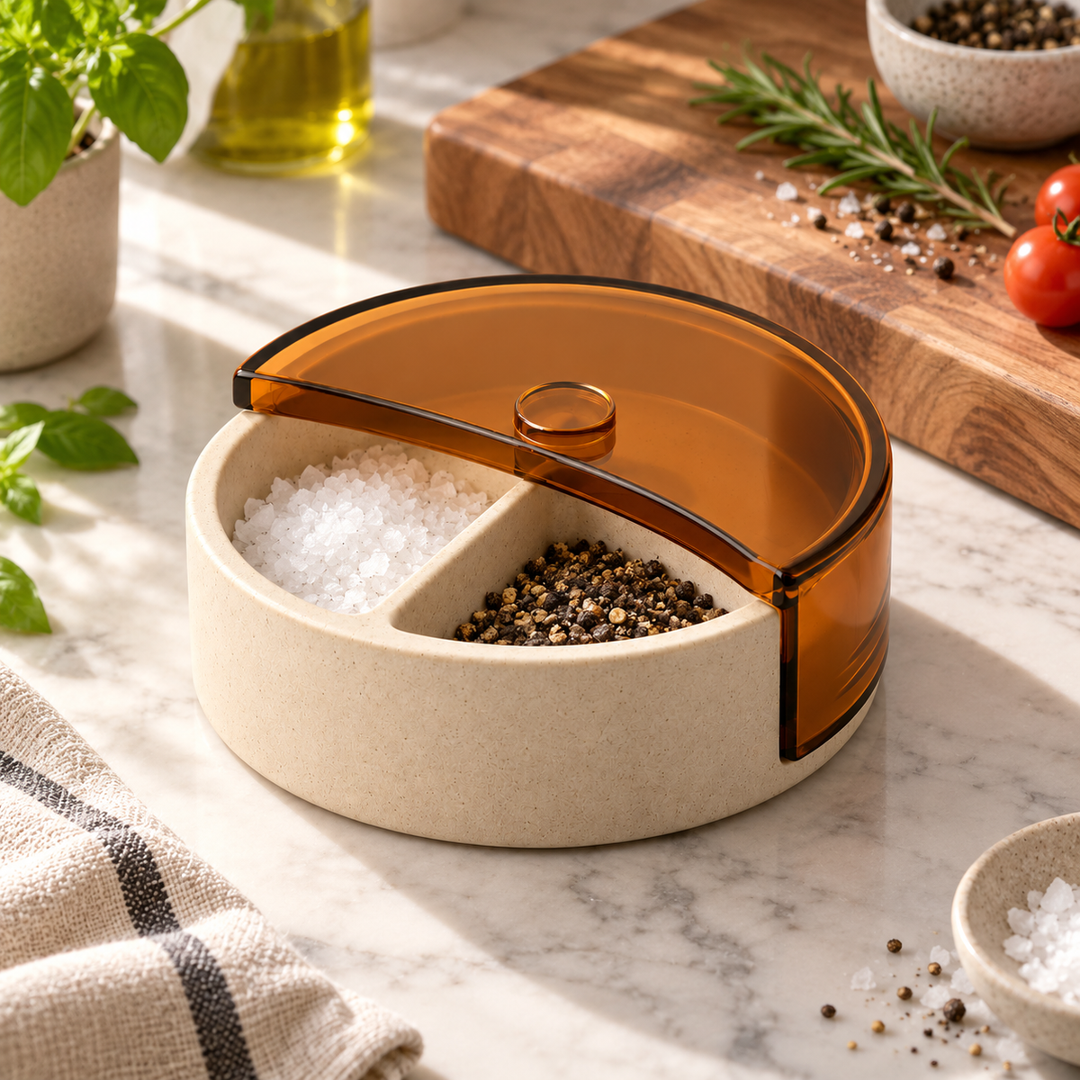 Season Moon Divided Condiment Box