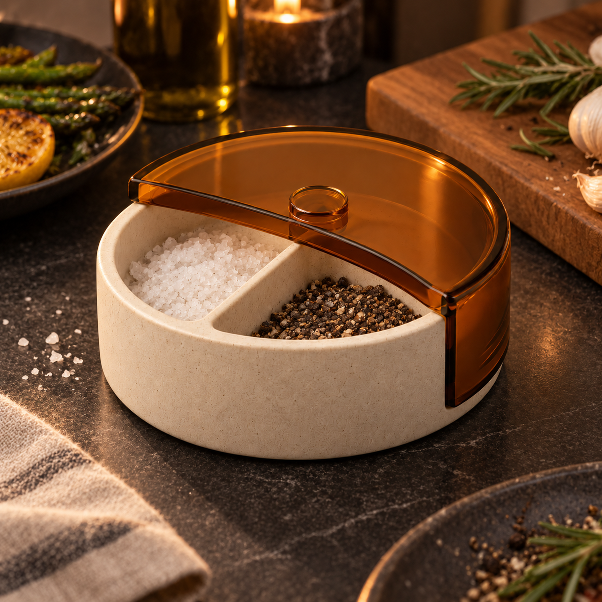 Season Moon Divided Condiment Box