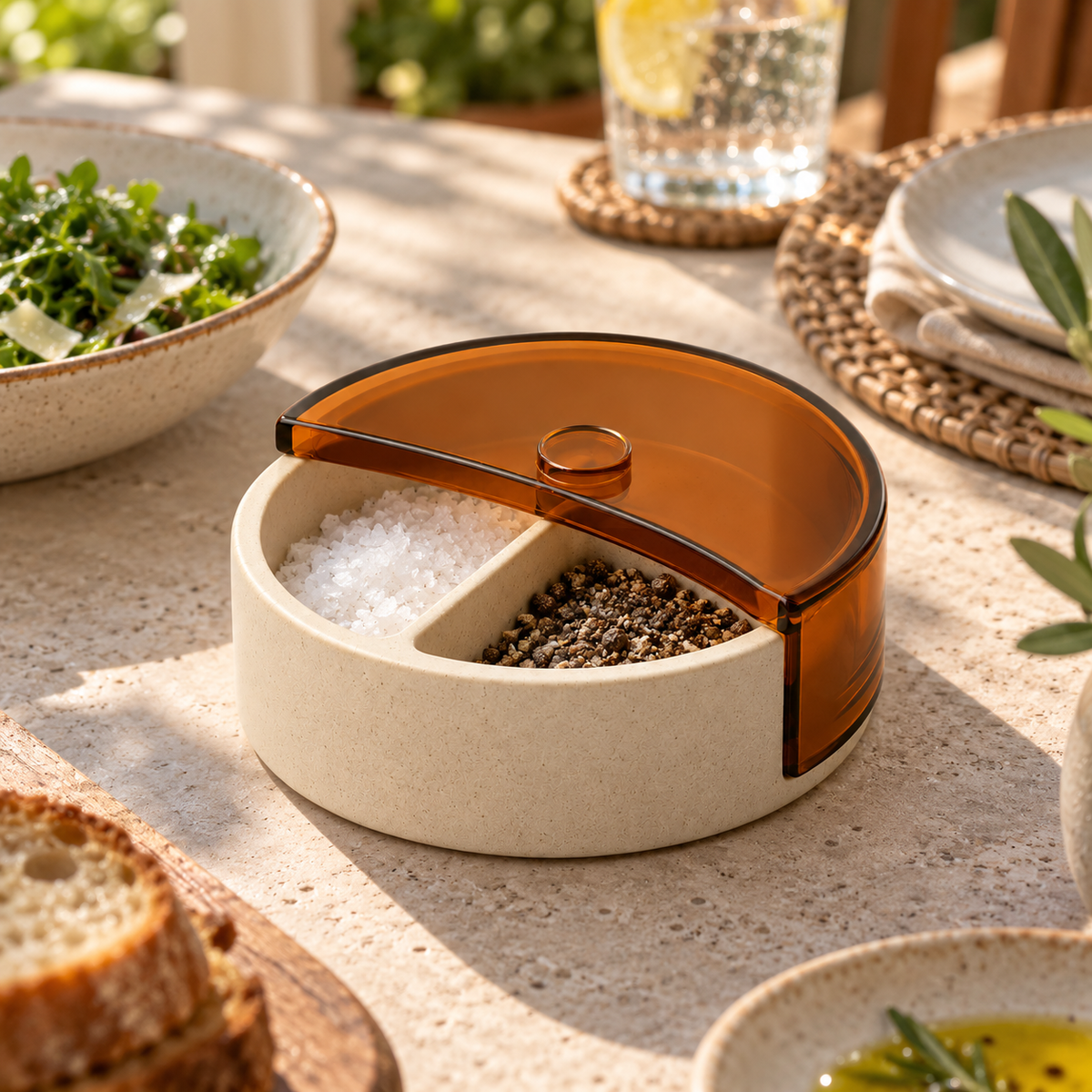 Season Moon Divided Condiment Box