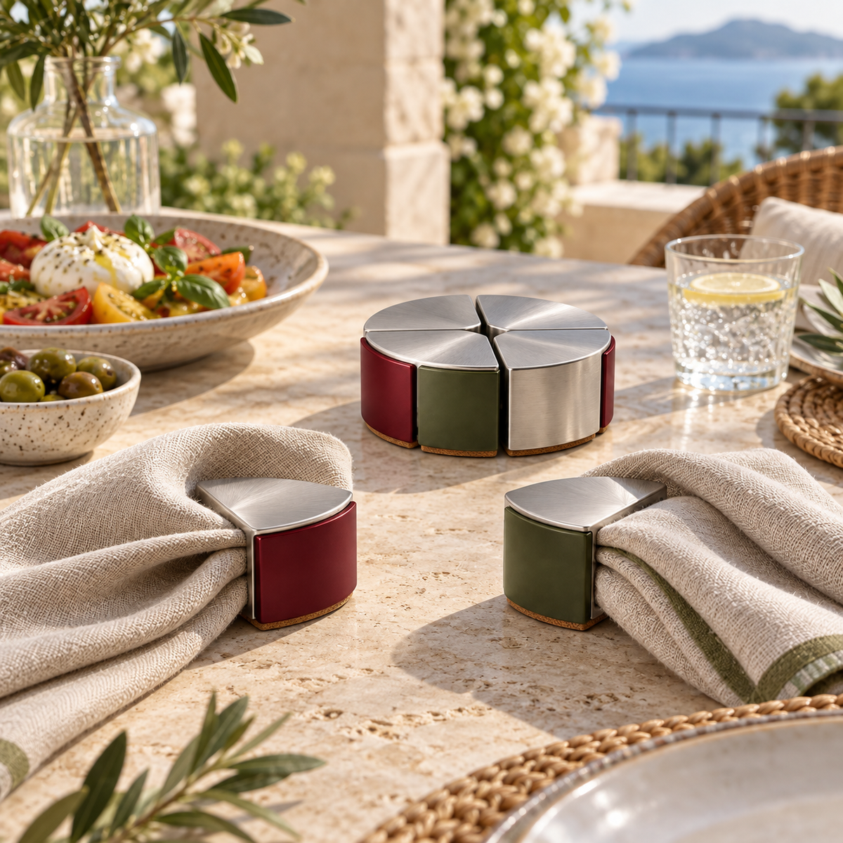 Compass Weights Sculptural Napkin Weights