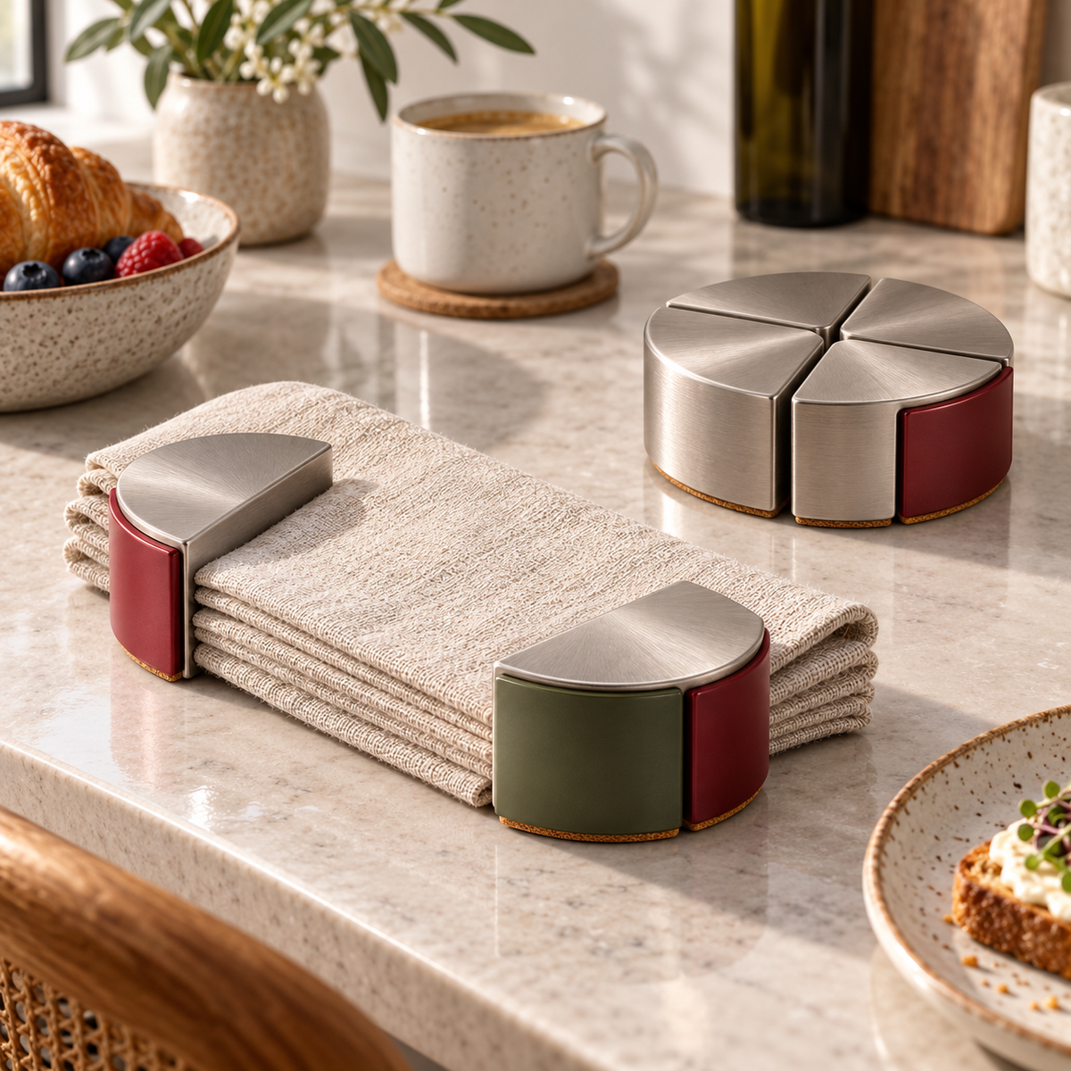 Compass Weights Sculptural Napkin Weights